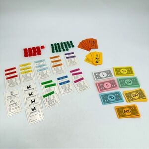Monopoly Game Pieces - incomplete Set - Replacement Parts